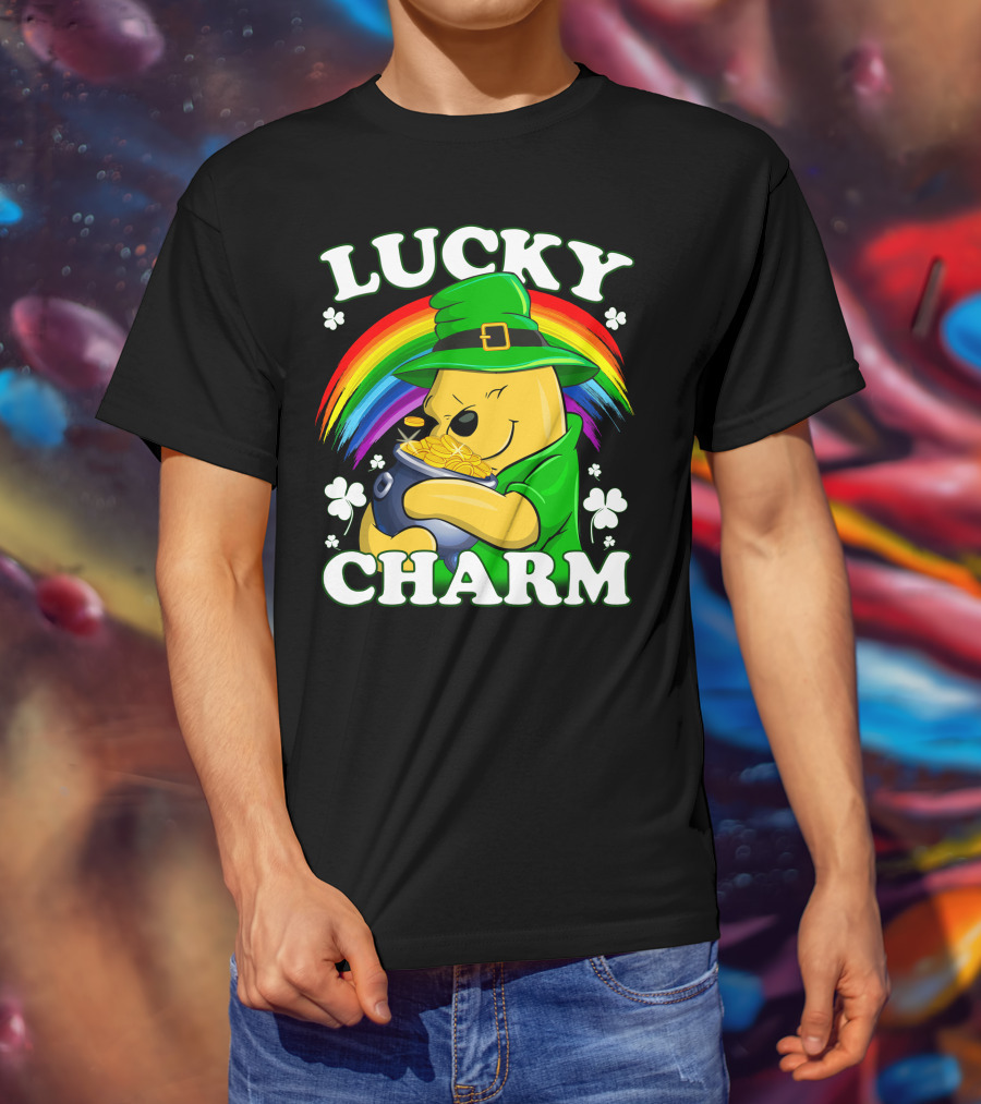 Lucky Charm Rainbow Bear St. Patrick's Day T-Shirt