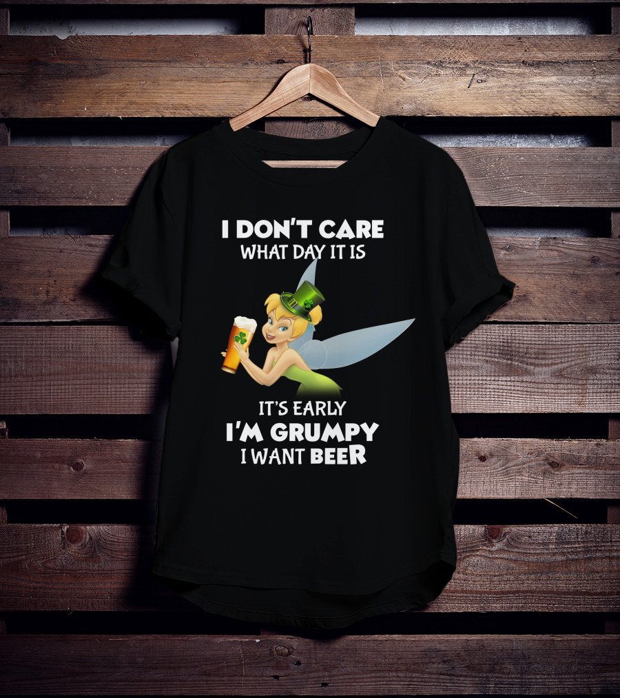 Tinker Bell St. Patrick's Grumpy Beer Day T-Shirt