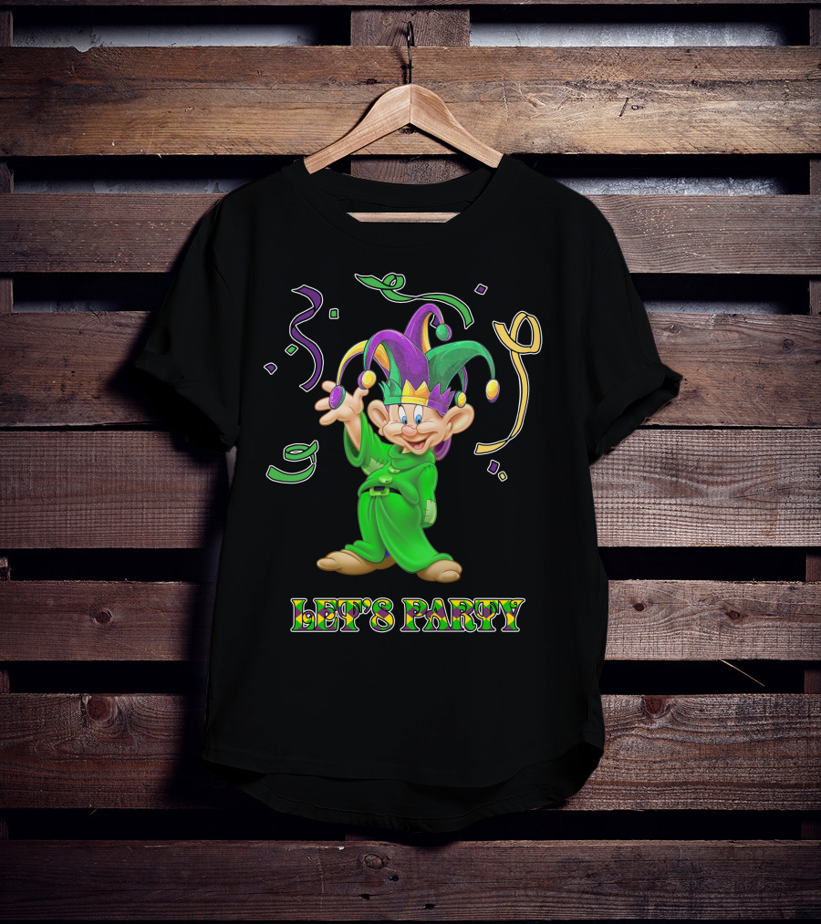 Dopey Let's Party Jester Outfit Celebration T-Shirt