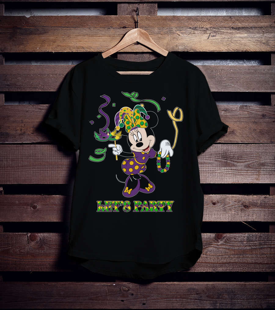 Minnie Let's Party Mardi Gras Celebration T-Shirt