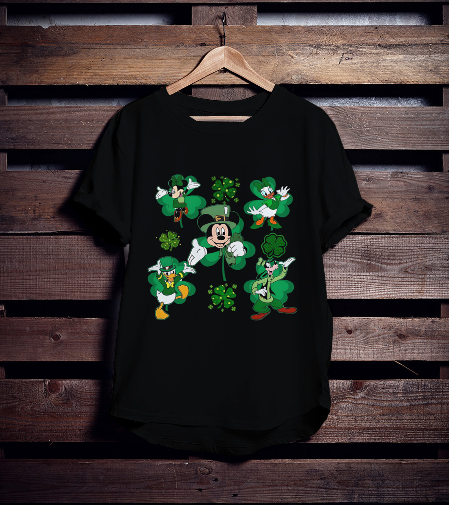 Mickey Friends St. Patrick's Day Shamrock Celebration T-Shirt