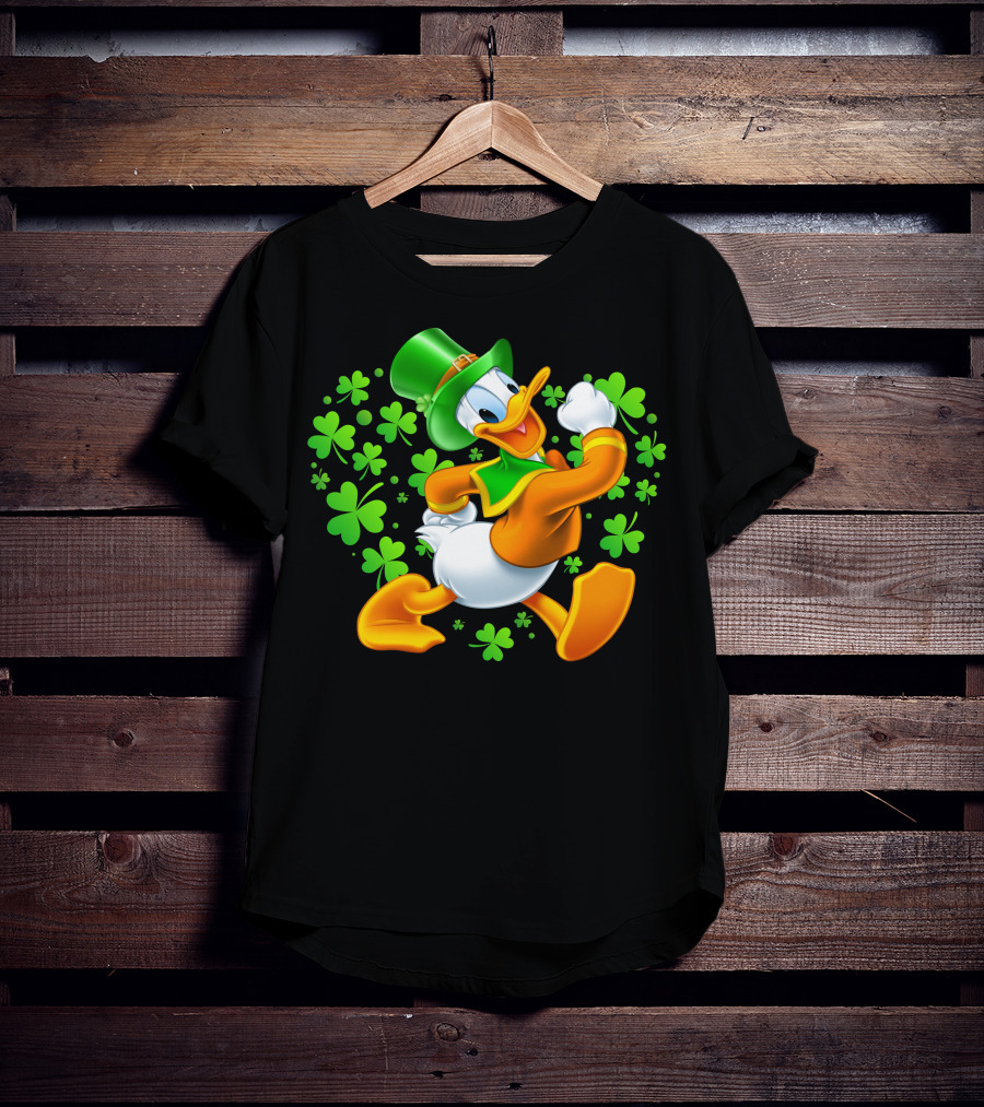 Donald Duck St. Patrick's Day Shamrock Hat T-Shirt