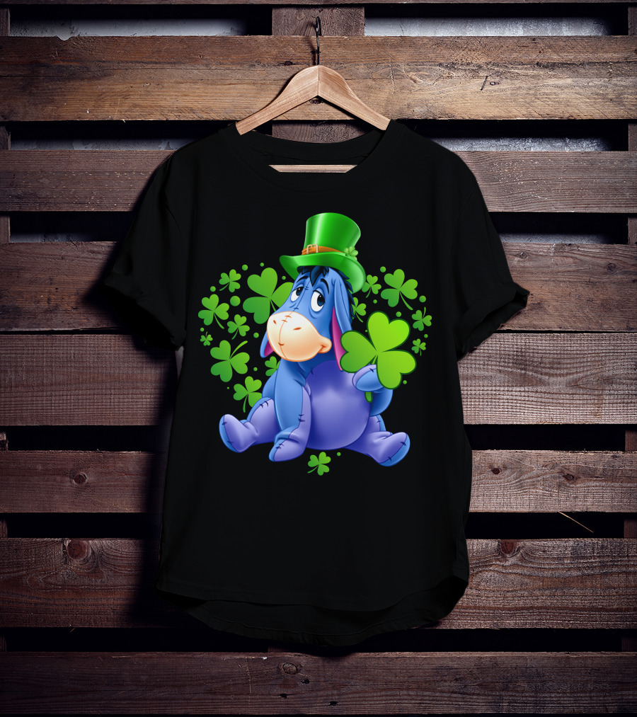 Eeyore St. Patrick's Day Clover Hat T-Shirt