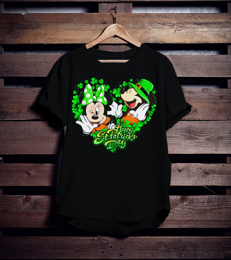 Happy St. Patrick's Day Mickey Minnie T-Shirt