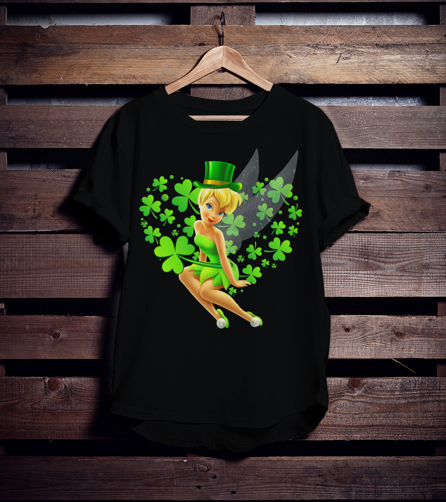 Tinker Bell St. Patrick's Day Shamrock Fairy T-Shirt