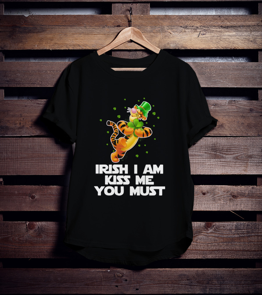 Tigger Irish I Am Kiss Me You Must St. Patrick's Day Clover T-Shirt
