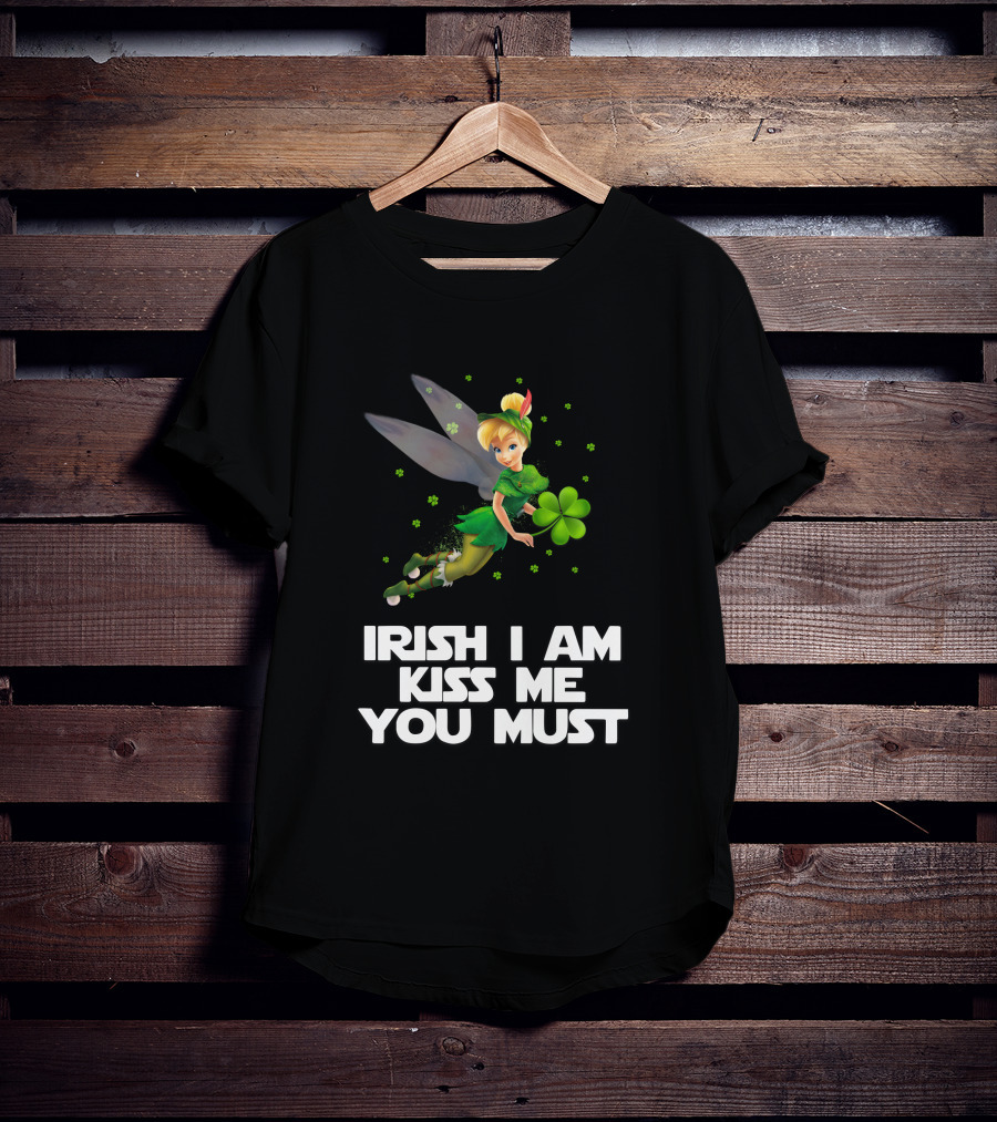 Irish Tinker Bell Kiss Me You Must T-Shirt