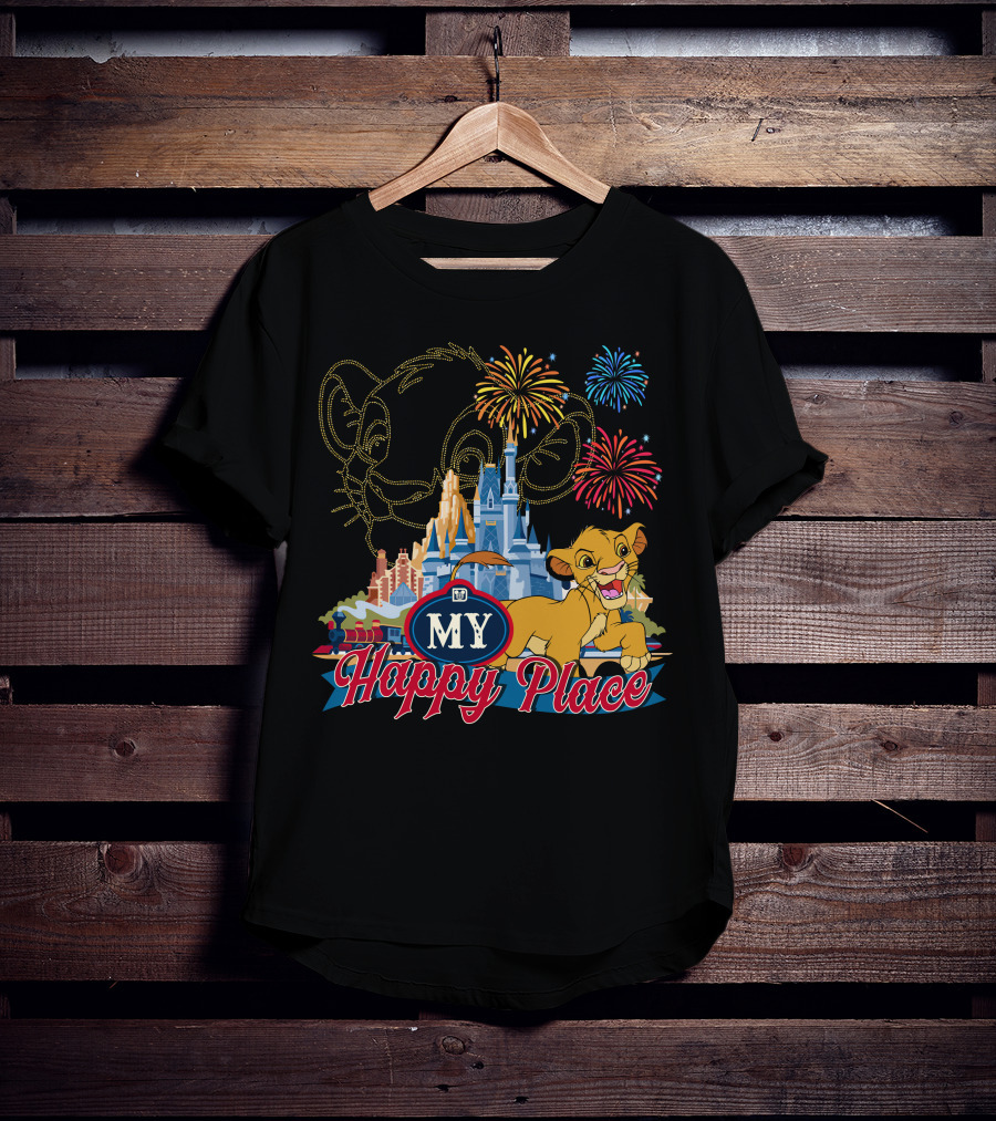 Simba My Happy Place Fireworks Magic Castle T-Shirt