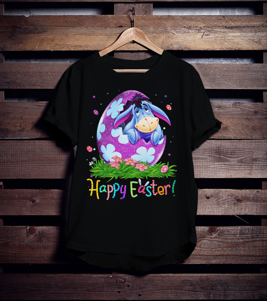 Eeyore Happy Easter Egg Floral T-Shirt