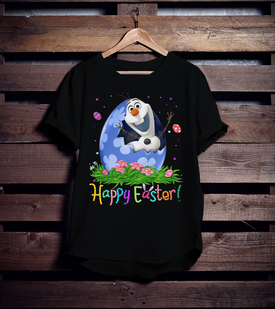 Happy Easter Olaf Egg Flowers T-Shirt
