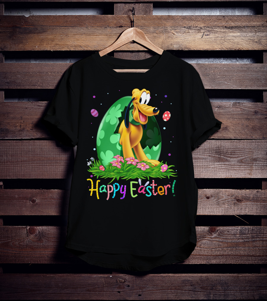 Happy Easter Pluto Disney Easter Egg Hunt T-Shirt