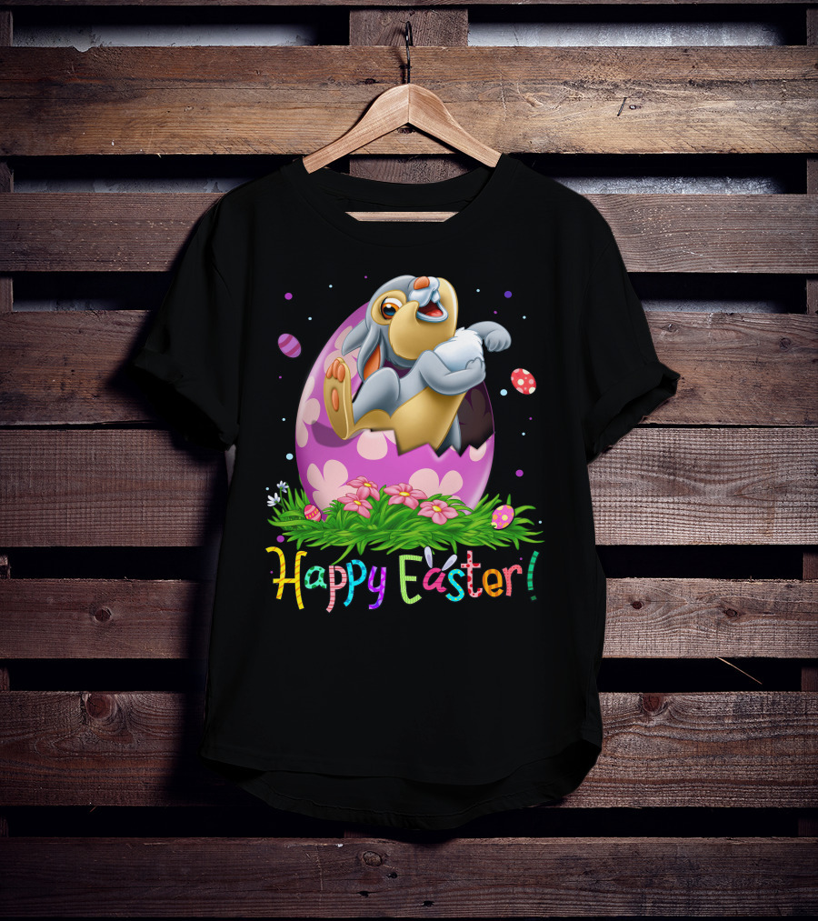 Happy Easter Thumper Easter Egg Rabbit T-Shirt