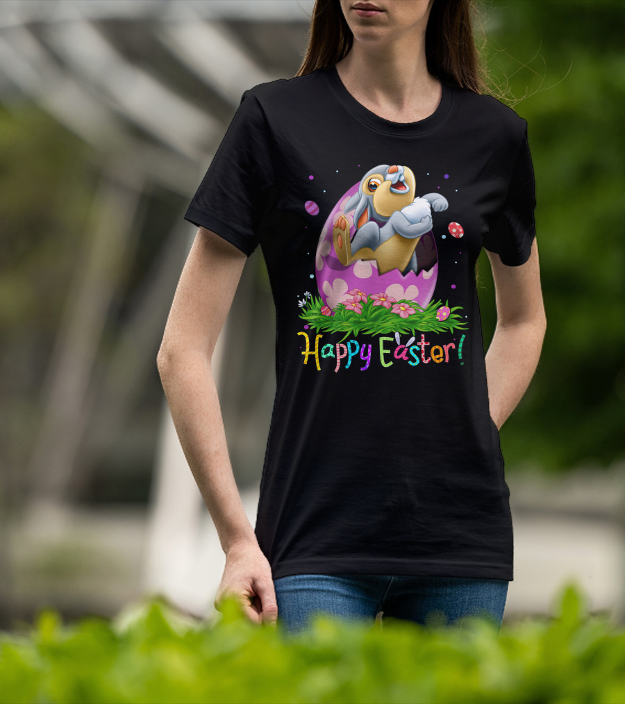 Happy Easter Thumper Easter Egg Rabbit T-Shirt