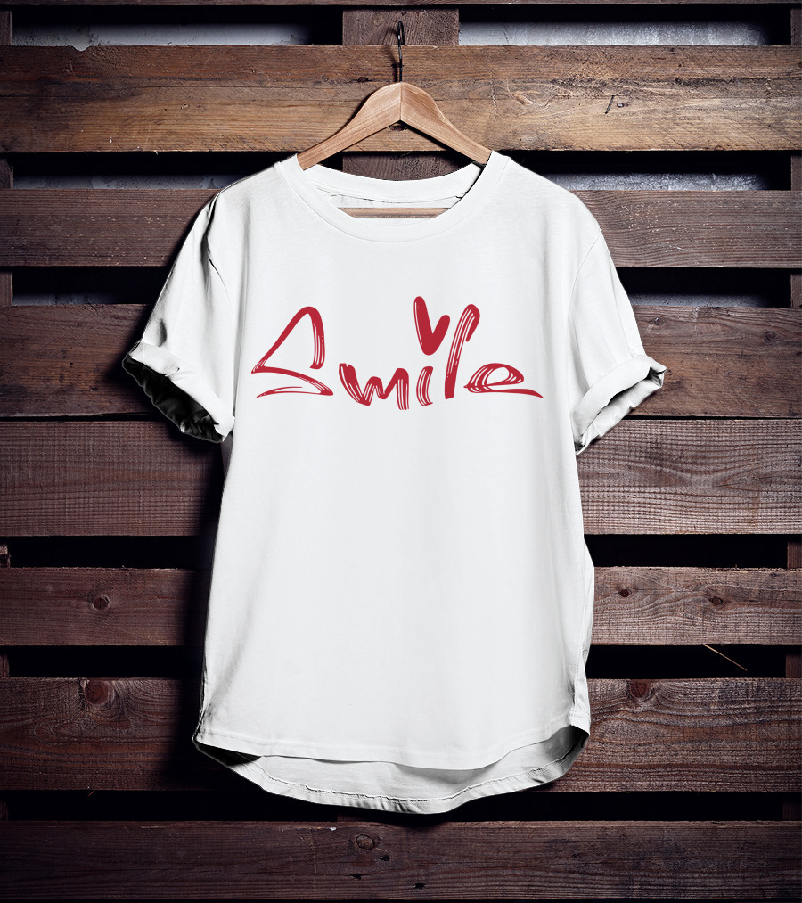 DONT FORGET TO SMILE Heart T-Shirt