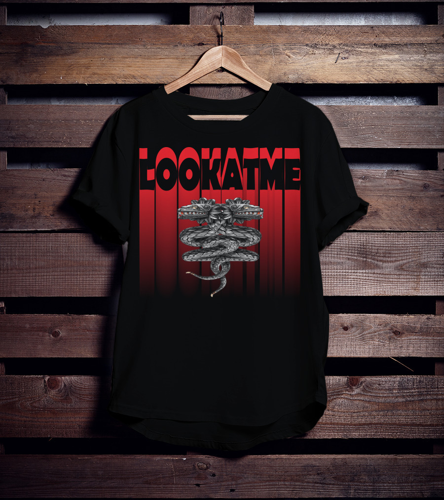 LOOK AT ME Snake Coil Reflection T-Shirt