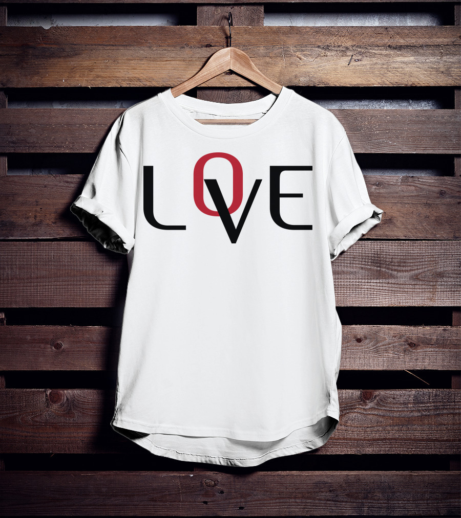 LOVE 1 Tennis-Inspired Fashion T-Shirt