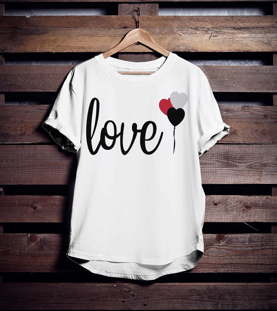 Love Heart Balloons T-Shirt