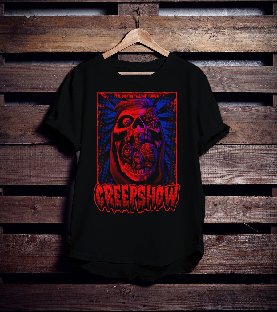 Creepshow Five Jolting Tales Of Horror Creepskull T-Shirt