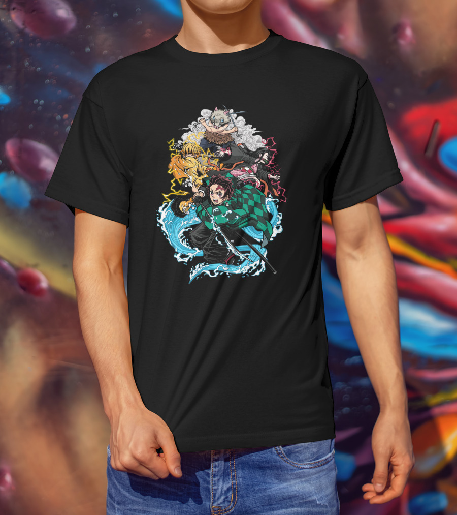 Demon Slayer Classic Characters Action T-Shirt