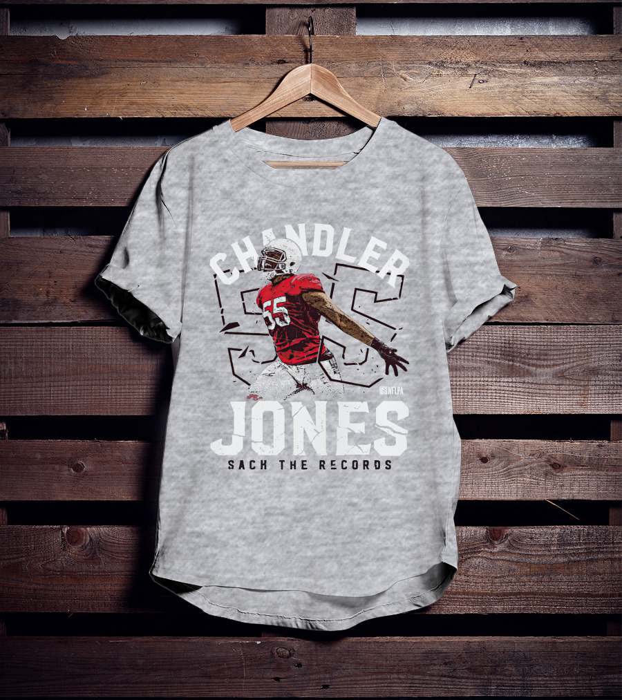 Chandler Jones 55 NFLPA Sack The Records T-Shirt