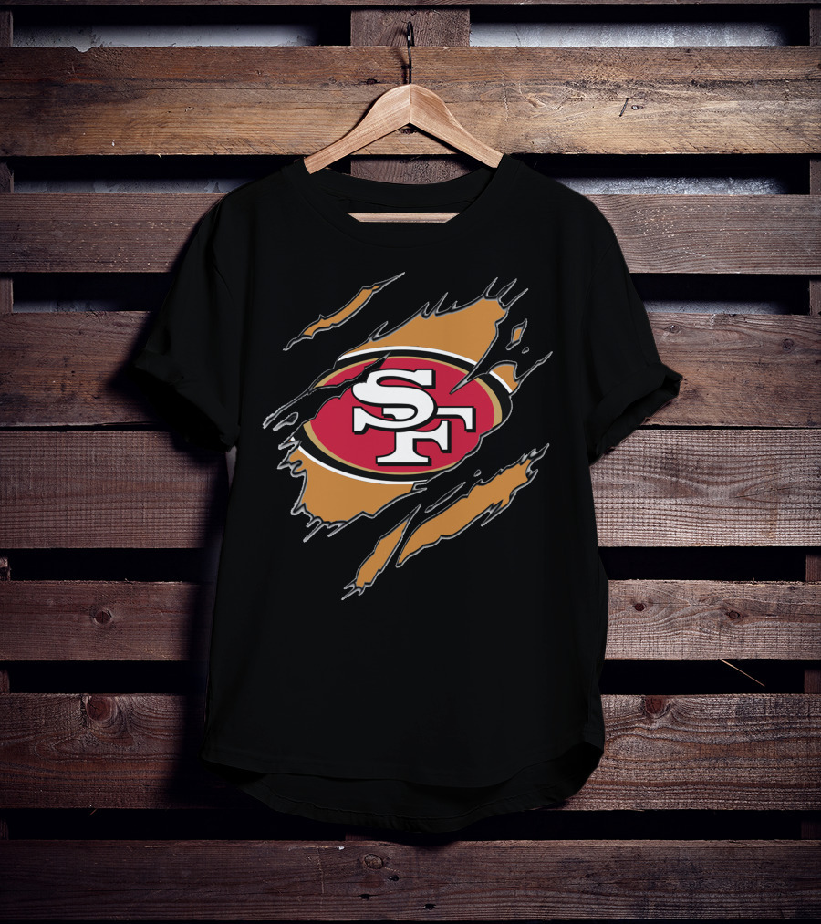 San Francisco 49ers Sf Logo Claw Rip T-Shirt