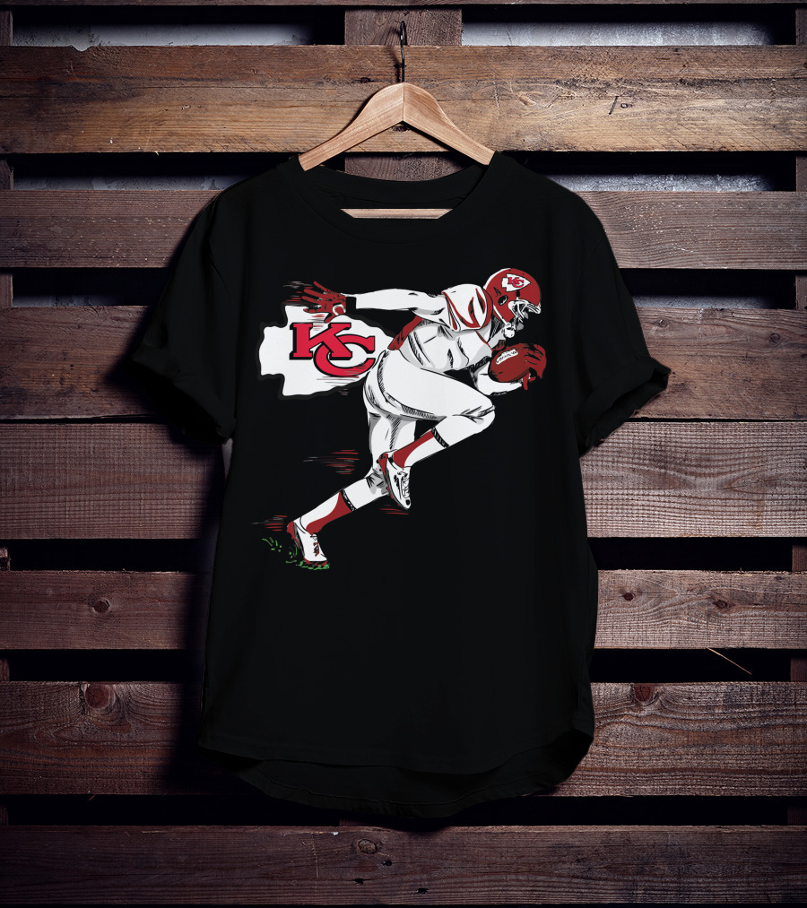 Kansas City Chiefs KC Football Player Action T-Shirt