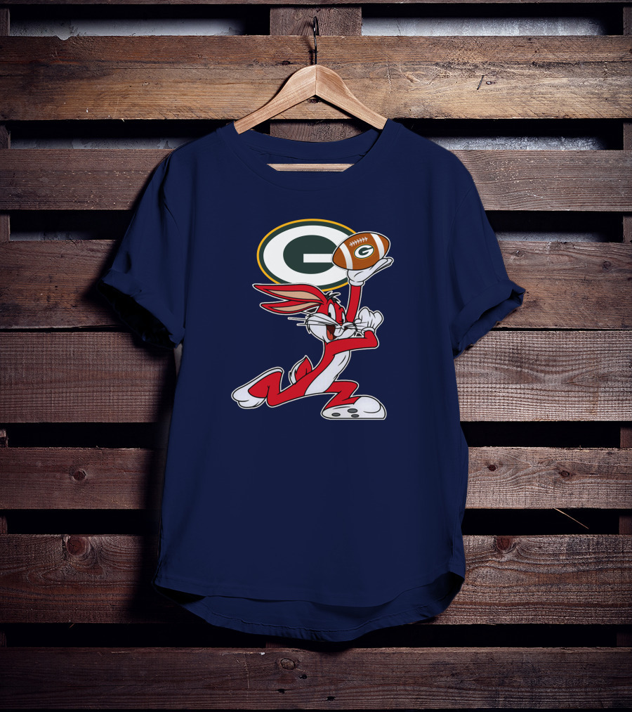 Green Bay Packers Bunny Football T-Shirt