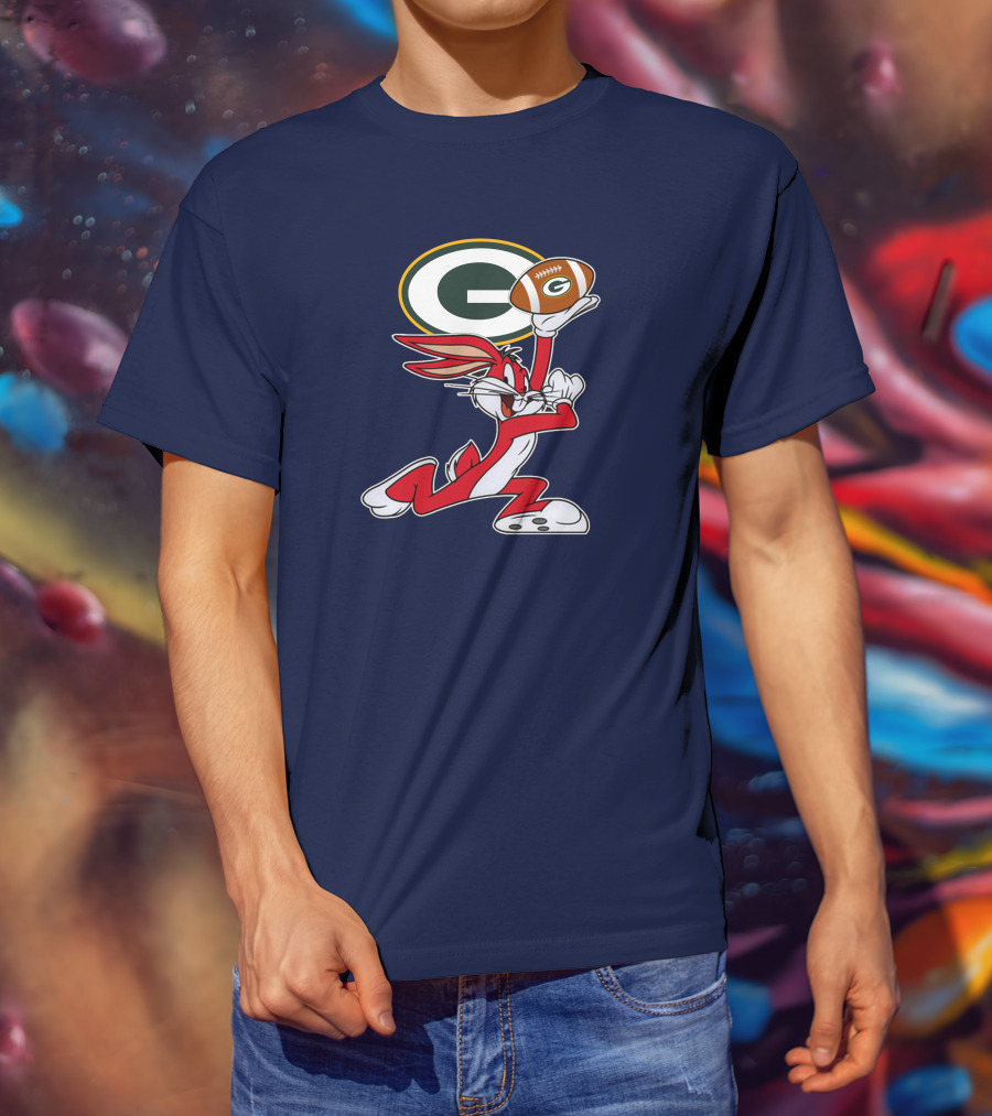Green Bay Packers Bunny Football T-Shirt