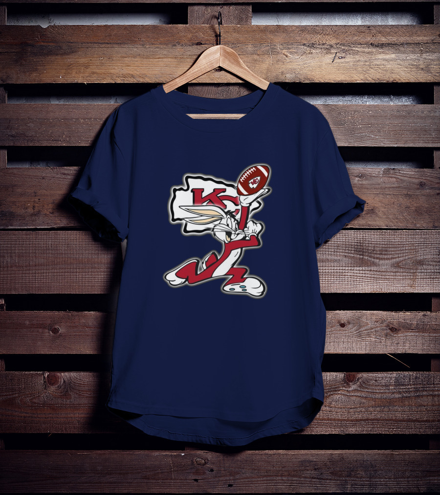 Kansas City Chiefs Bugs Bunny Football Kansas State T-Shirt