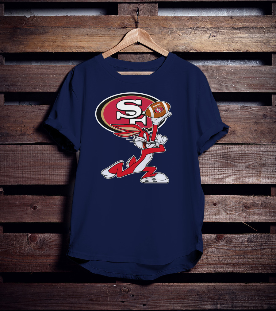 San Francisco 49ers Bugs Bunny Football T-Shirt