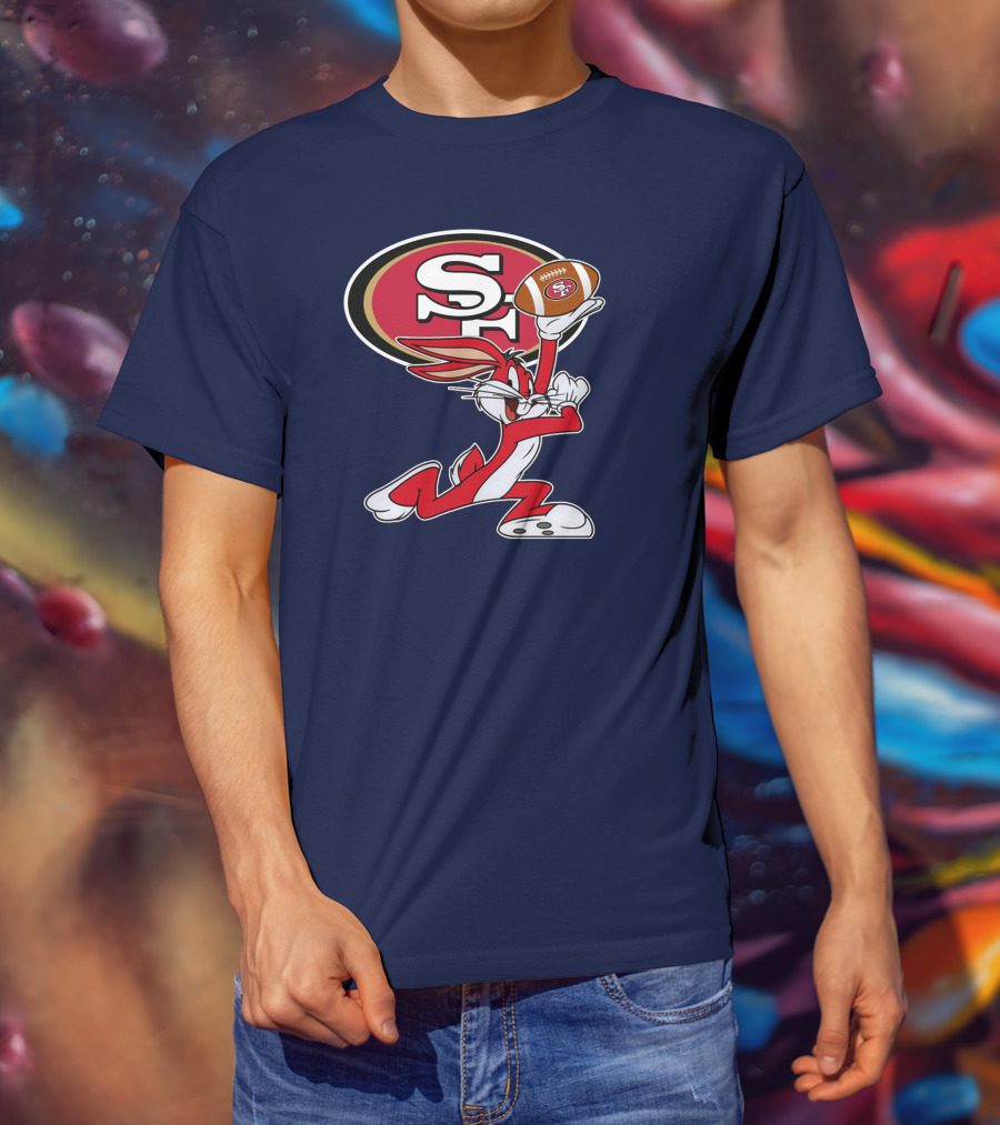 San Francisco 49ers Bugs Bunny Football T-Shirt