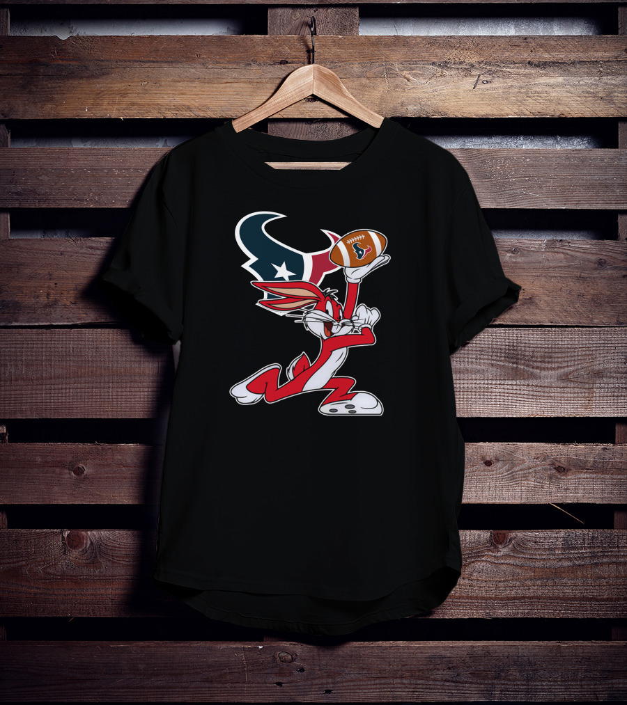 Houston Texans Bugs Bunny Chiefs Football T-Shirt