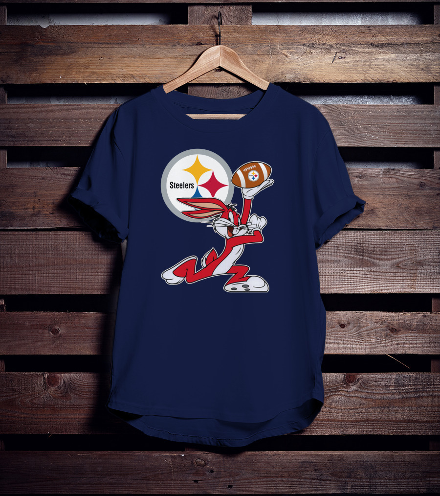 Pittsburgh Steelers Bunny Football T-Shirt