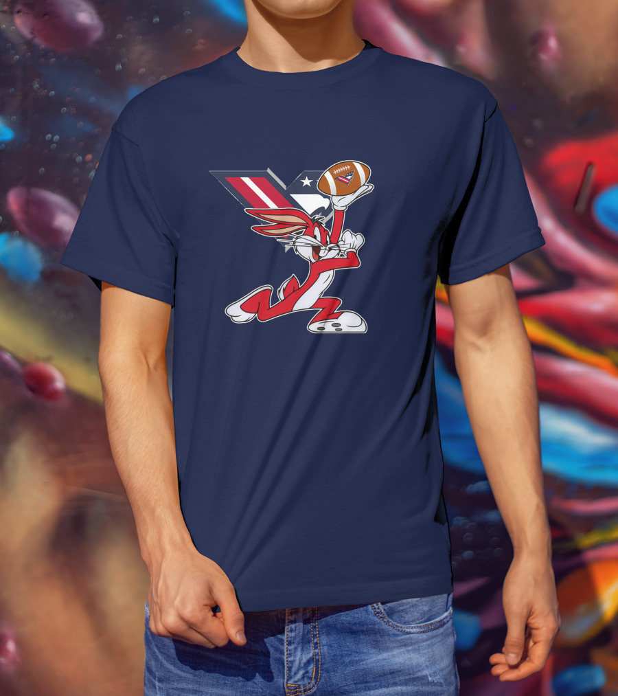 Bugs Bunny Washington Valor Chiefs Football Crossover T-Shirt