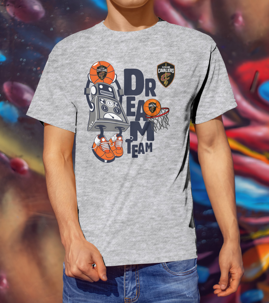 Cleveland Cavaliers Basketball Robot Dream Team T-Shirt