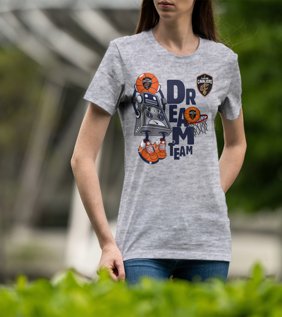 Cleveland Cavaliers Basketball Robot Dream Team T-Shirt