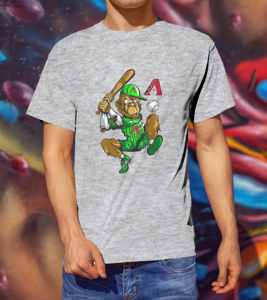 Arizona Diamondbacks Baseball Monkey Home Run Adventure T-Shirt