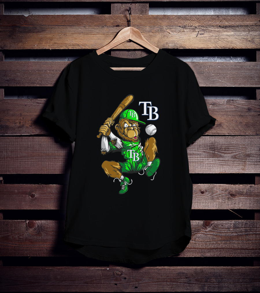 Tb Baseball Bear With Bat And Ball T-Shirt