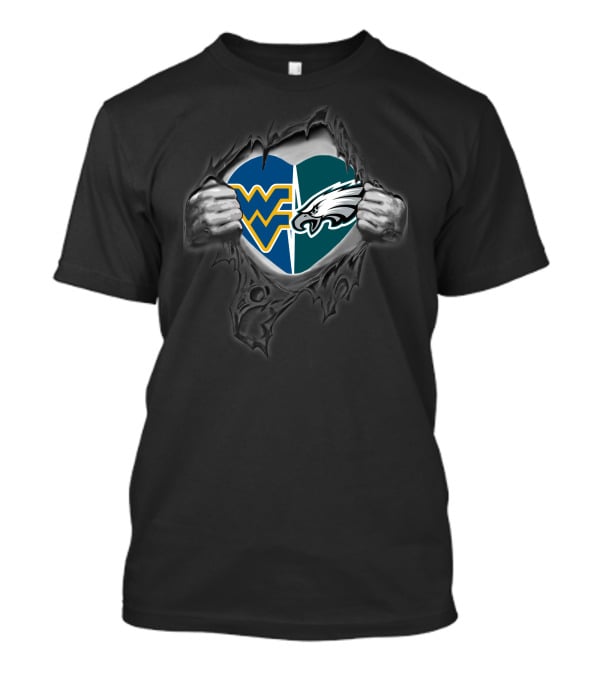 Philadelphia Eagles West Virginia Heart Logo T-Shirt