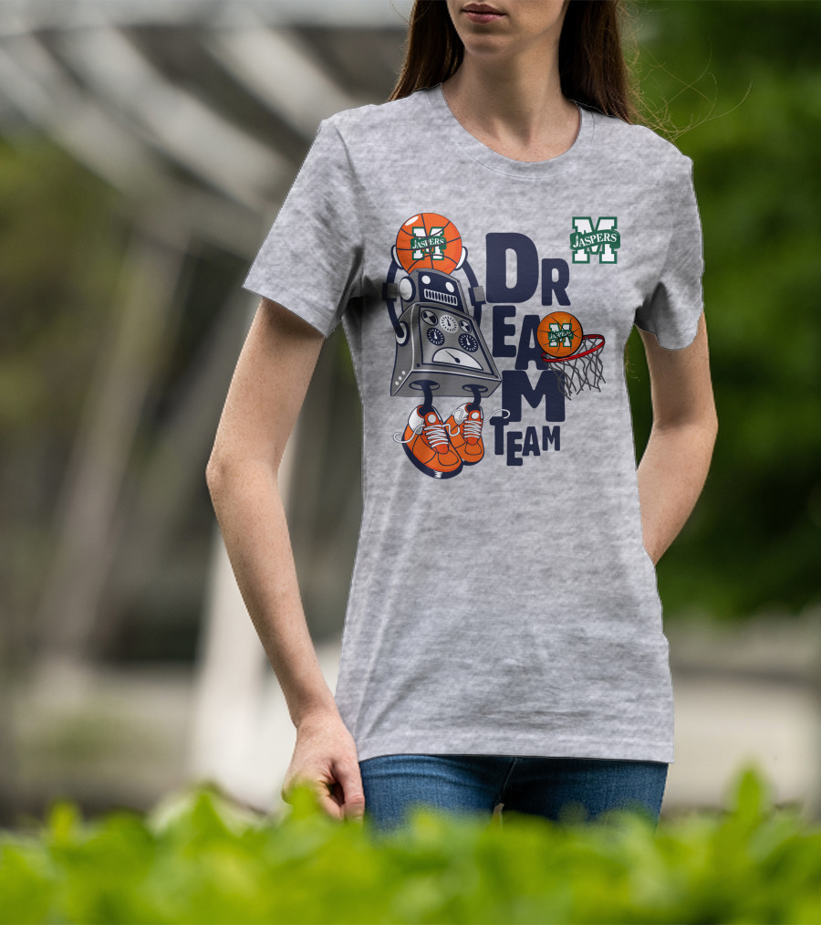 Manhattan Jaspers Dream Team Robot Basketball T-Shirt