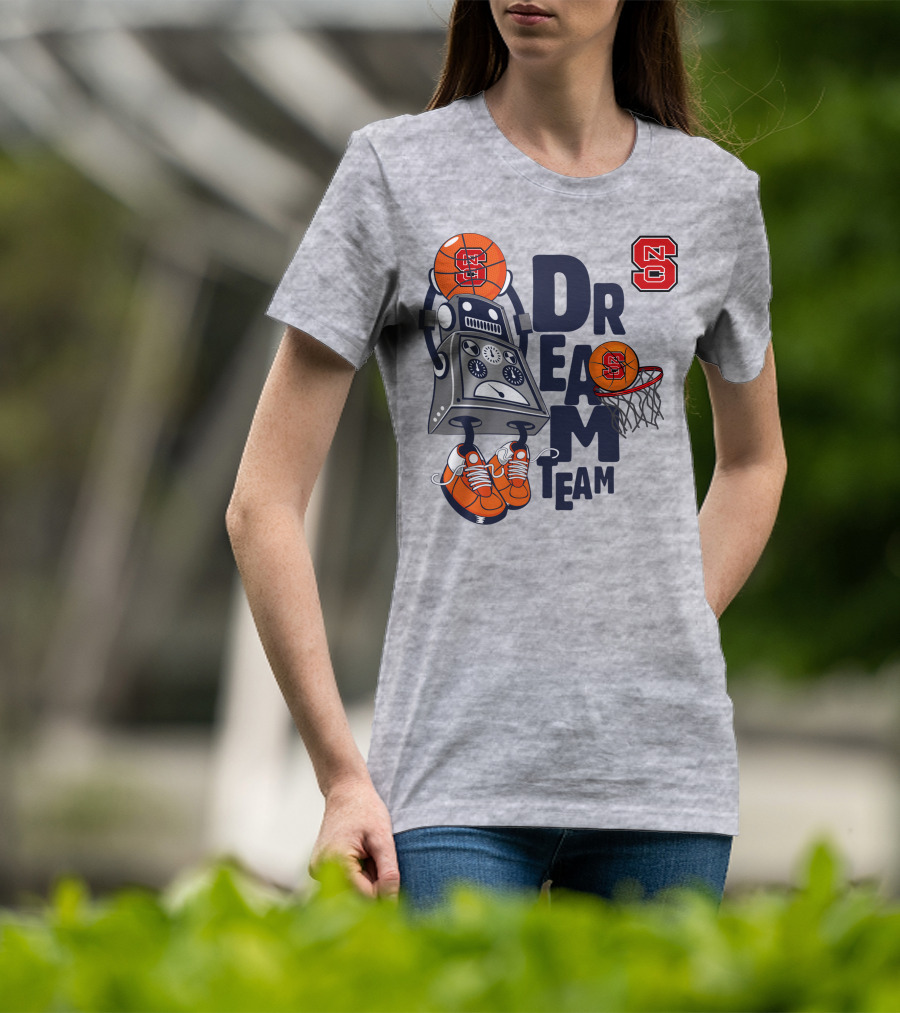 Nc State Basketball Robot Dream Team T-Shirt