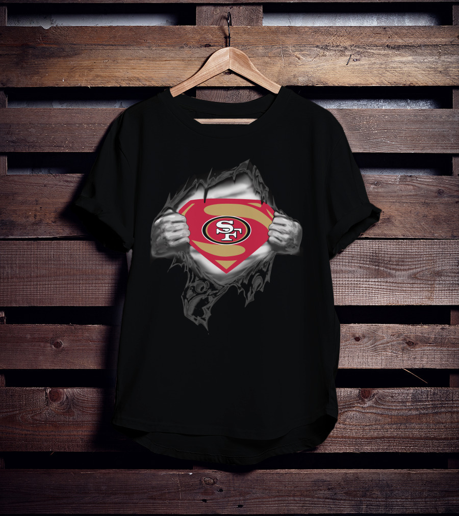 49ers Sf Superhero Logo Reveal T-Shirt