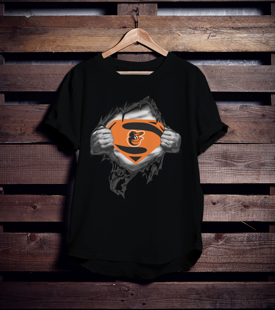 Orioles Superman Logo Baltimore Orioles T-Shirt