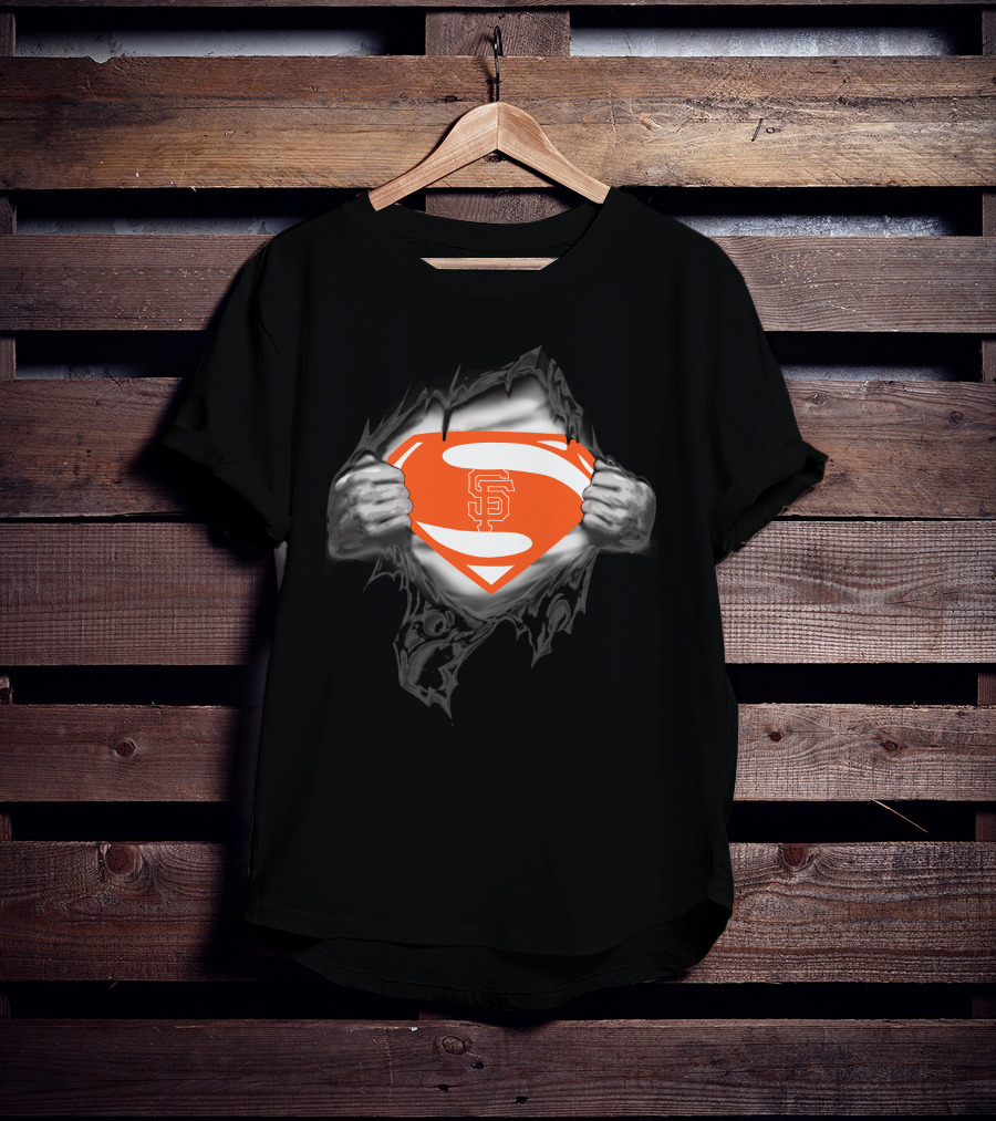 San Francisco Giants Superman Logo Emblem T-Shirt
