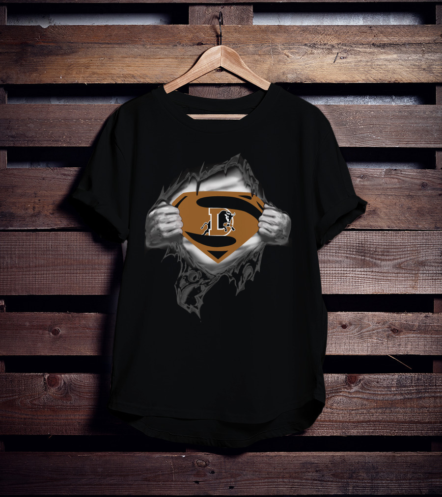 Durham Bulls Superman Logo With Bull And Emblem T-Shirt