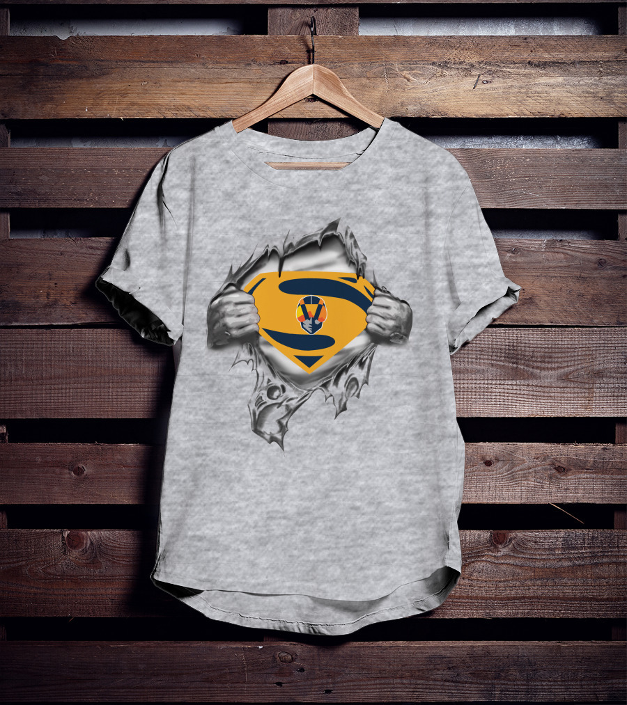 Las Vegas Aviators Superman Logo Rip T-Shirt