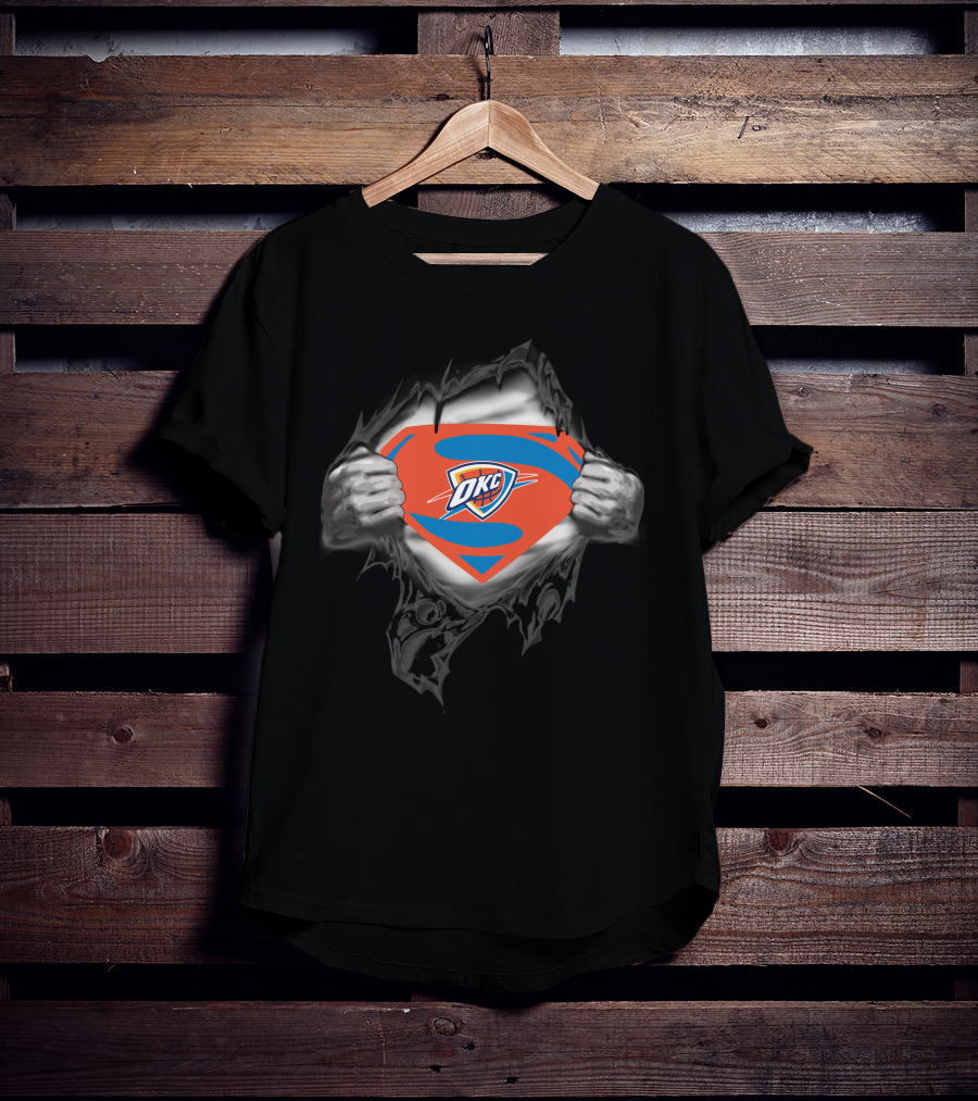 Oklahoma City Thunder OKC Superhero T-Shirt