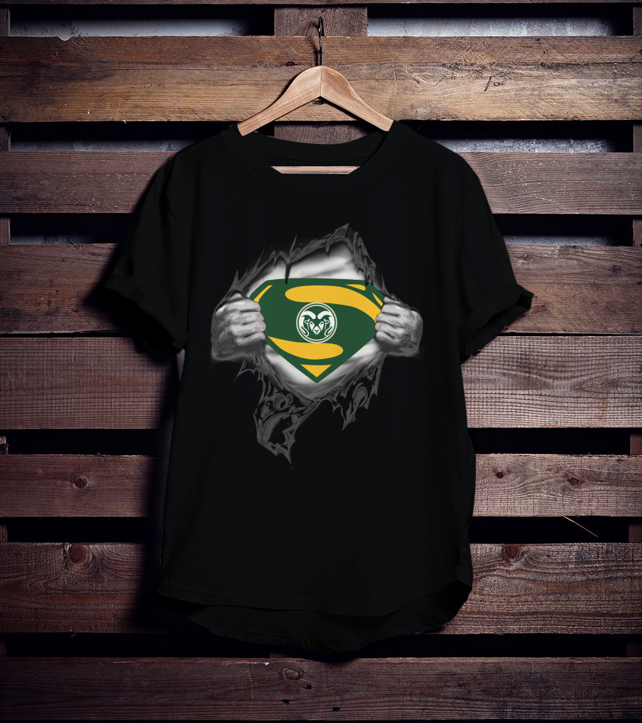 Colorado State University Superman Rams Emblem T-Shirt