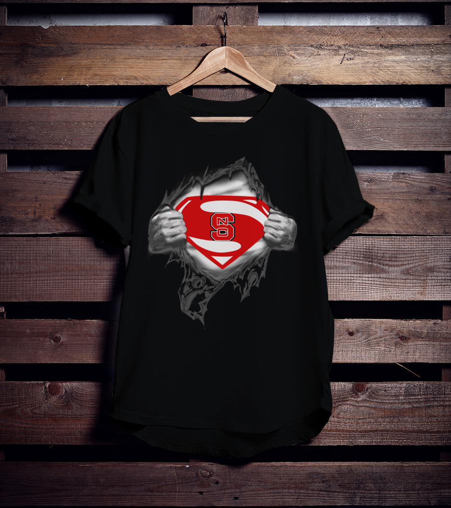 NC State Superman Logo Emblem T-Shirt