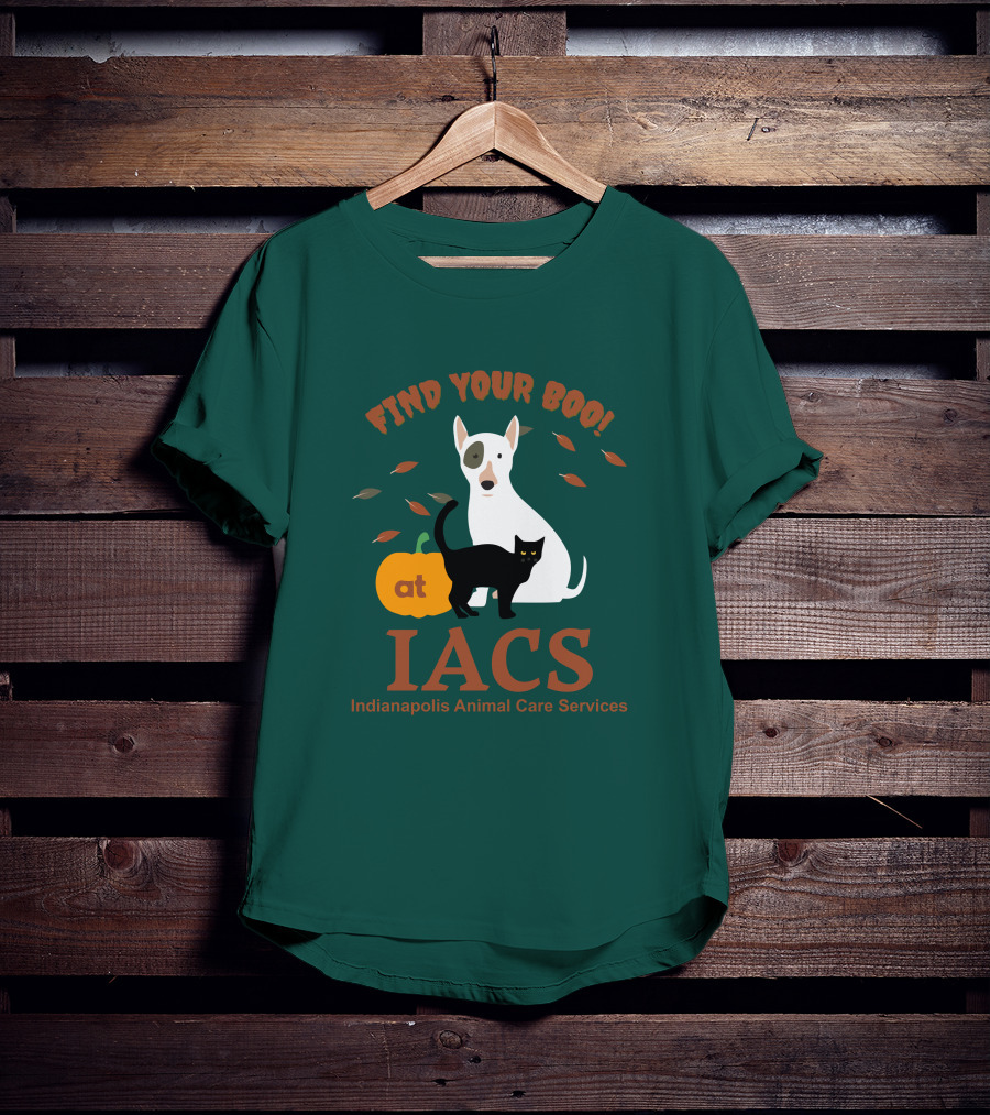 Bonfire Merch Find Your Boo At IACS Indianapolis Animal Care Services T-Shirt
